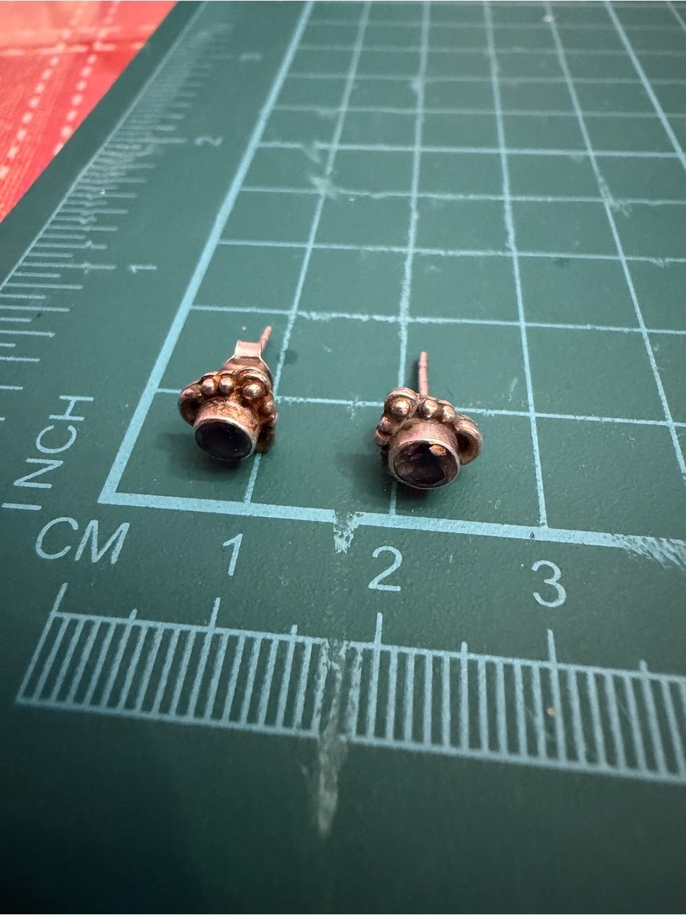 Vintage-Inspired 925 purple Stone Stud Earrings - Women's Jewelry